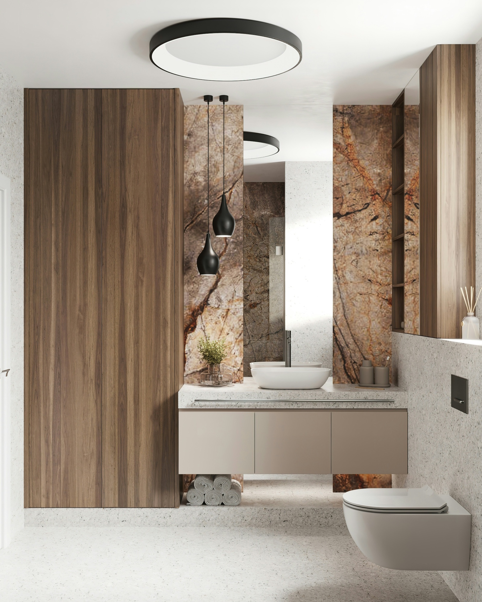 The bathroom